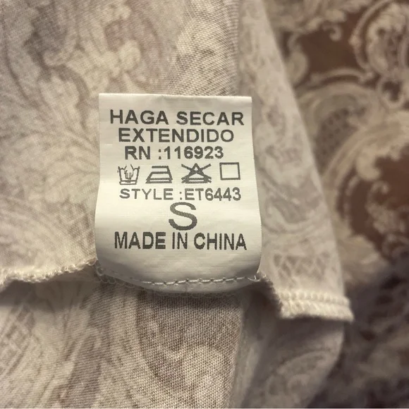 Easel Flowy Bell Sleeve Small Boho Floral Lace Botanical Artsy Fairy Whimsical - Picture 10 of 11